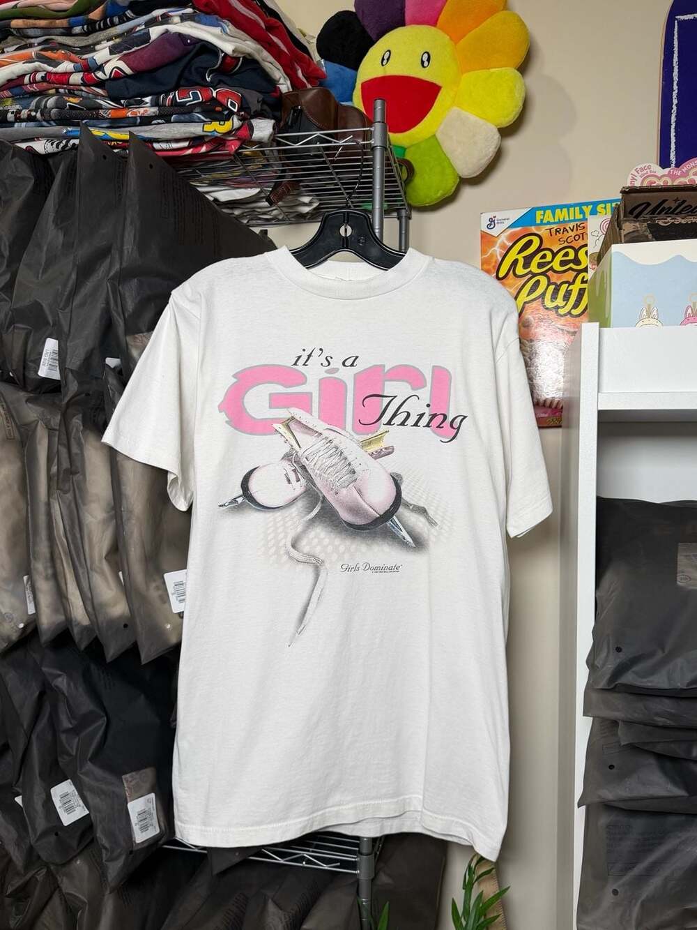 Vintage 1997 Girls Dominate Ice Skating Tee